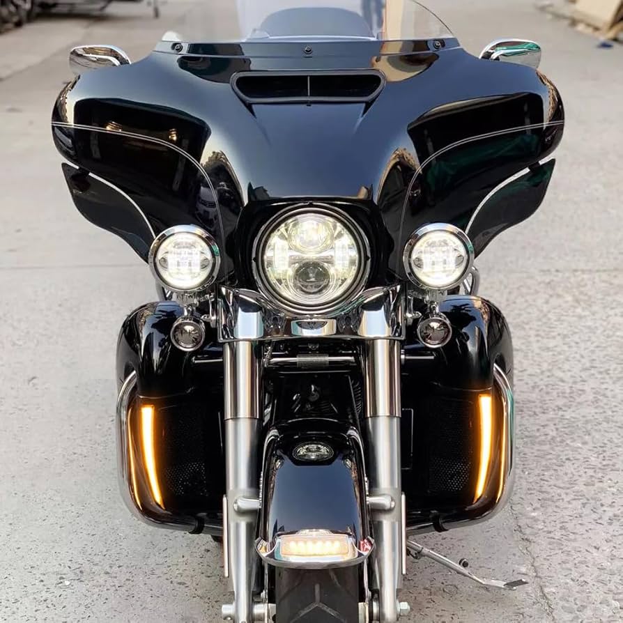 HDBUBALUS Motorcycle Lower Fairing Light LED Turn Signal